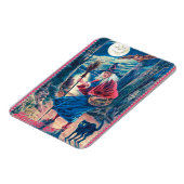 ヴィンテージハロウィーンウィッチフレキシブルマグネット マグネット (左側)