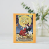 ヴィンテージハロウィーンウィッチング時間 ポストカード (スタンド正面)