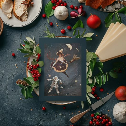 ヴィンテージハロウィーンウィッチ及びピエロ シーズンカード