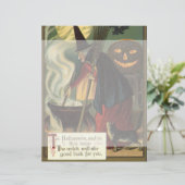 ヴィンテージハロウィーンウィッチ攪拌用魔法カルドロン (スタンド正面)