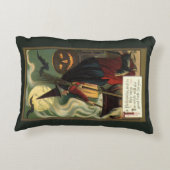 ヴィンテージハロウィーンウィッチ攪拌用魔法カルドロン アクセントクッション (裏面)