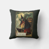 ヴィンテージハロウィーンウィッチ攪拌用魔法カルドロン クッション (裏面)