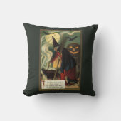 ヴィンテージハロウィーンウィッチ攪拌用魔法カルドロン クッション (正面)