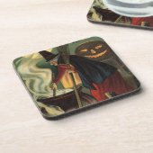 ヴィンテージハロウィーンウィッチ攪拌用魔法カルドロン コースター (左側)