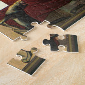 ヴィンテージハロウィーンウィッチ攪拌用魔法カルドロン ジグソーパズル (側面)