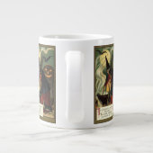 ヴィンテージハロウィーンウィッチ攪拌用魔法カルドロン ジャンボコーヒーマグカップ (裏面)