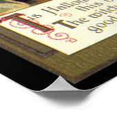 ヴィンテージハロウィーンウィッチ攪拌用魔法カルドロン ポスター (角)