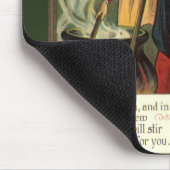 ヴィンテージハロウィーンウィッチ攪拌用魔法カルドロン マウスパッド (コーナー)