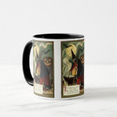 ヴィンテージハロウィーンウィッチ攪拌用魔法カルドロン マグカップ (正面左)