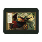 ヴィンテージハロウィーンウィッチ攪拌用魔法カルドロン マグネット (横)