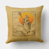 ヴィンテージハロウィーンウィッチ装飾用クッション クッション (裏面)