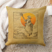 ヴィンテージハロウィーンウィッチ装飾用クッション クッション (ブランケット)