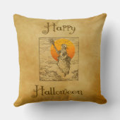 ヴィンテージハロウィーンウィッチ装飾用クッション クッション (裏面)