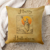 ヴィンテージハロウィーンウィッチ装飾用クッション クッション (ブランケット)