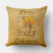 ヴィンテージハロウィーンウィッチ装飾用クッション クッション (正面)