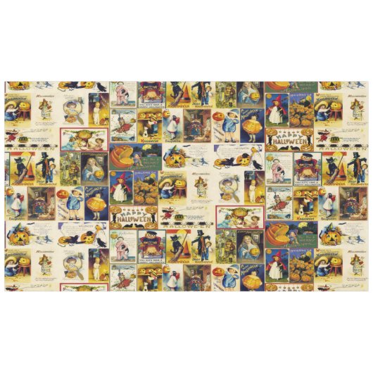 ヴィンテージハロウィーンエフエメラ テーブルクロス (正面(横))