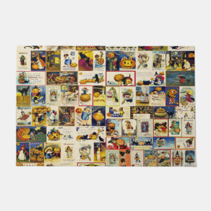 ヴィンテージハロウィーンエフエメラ ドアマット