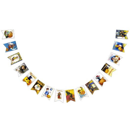 ヴィンテージハロウィーンエフエメラ バンティングフラッグ (全)