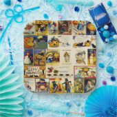 ヴィンテージハロウィーンエフエメラ ペーパープレート (パーティー)