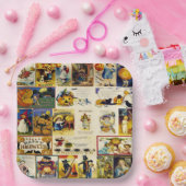 ヴィンテージハロウィーンエフエメラ ペーパープレート (パーティー)