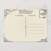 ヴィンテージハロウィーンエフエメラ ポストカード (裏面)