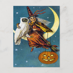 ヴィンテージハロウィーンエフエメラ ポストカード