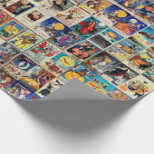 ヴィンテージハロウィーンエフエメラ ラッピングペーパー (角)