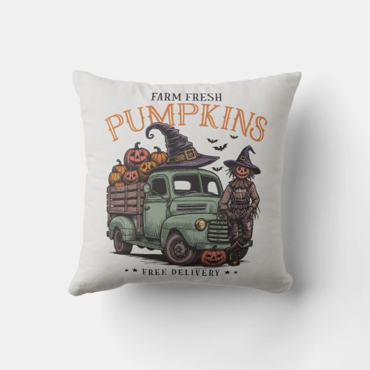 ヴィンテージハロウィーンカクレクローファームフレッシュカボチャ クッション (裏面)