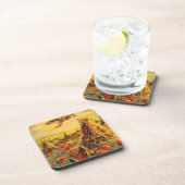 ヴィンテージハロウィーンカボチャのハヤック付きパッチ コースター (右側)