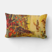 ヴィンテージハロウィーンカボチャのハヤック付きパッチ ランバークッション (裏面)