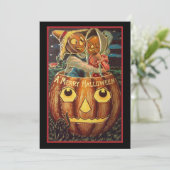 ヴィンテージハロウィーンカボチャカップル (スタンド正面)