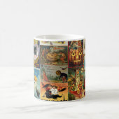 ヴィンテージハロウィーンカードコラージコーヒーマグ コーヒーマグカップ (中央)