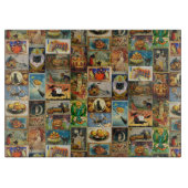 ヴィンテージハロウィーンカードコラージュ カッティングボード (正面)