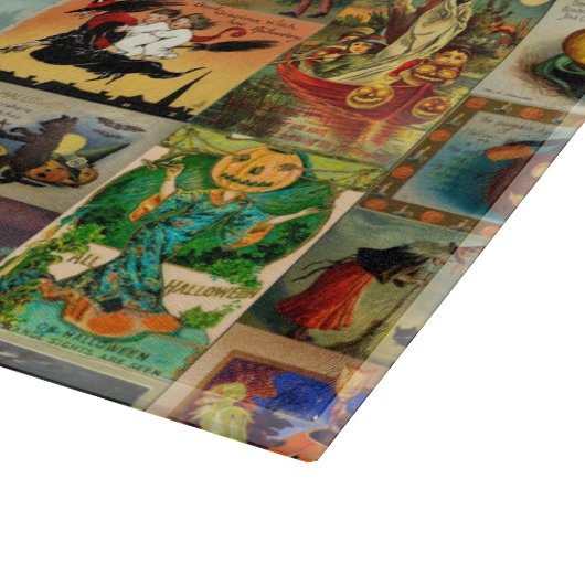 ヴィンテージハロウィーンカードコラージュ カッティングボード (角)