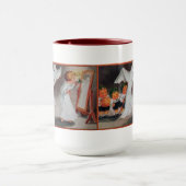 ヴィンテージハロウィーンガールとキャンドルマグ マグカップ (中央)