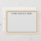 ヴィンテージハロウィーンキッズ大きなカボチャを彫る ノートカード (裏面)