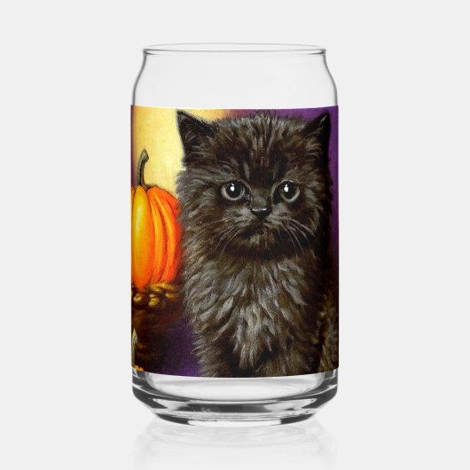 ヴィンテージハロウィーンキッチン ガラス缶 (正面)