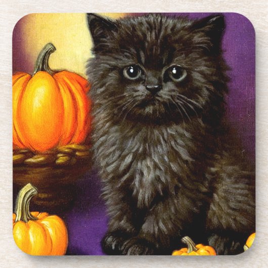 ヴィンテージハロウィーンキッチン コースター (正面)