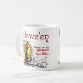 ヴィンテージハロウィーンキャットとフクロウコーヒーマグ コーヒーマグカップ (正面左)