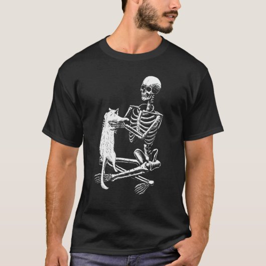 ヴィンテージハロウィーンキャットスケートネッド Tシャツ (正面)