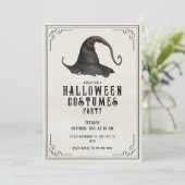 ヴィンテージハロウィーンコスチュームパーティの招待状 招待状 (スタンド正面)
