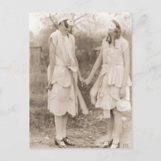 ヴィンテージハロウィーンコスチューム ポストカード (正面)