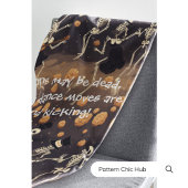 ヴィンテージハロウィーンゴシックのスケルトンモダンダンス フリースブランケット