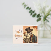 ヴィンテージハロウィーンゴシック結婚QRCの詳細 エンクロージャーカード (スタンド正面)