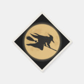 ヴィンテージハロウィーンシルエットデザイン スタンダードカクテルナプキン (角)