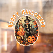 ヴィンテージハロウィーンシーン ウィンドウサイン (シート2)