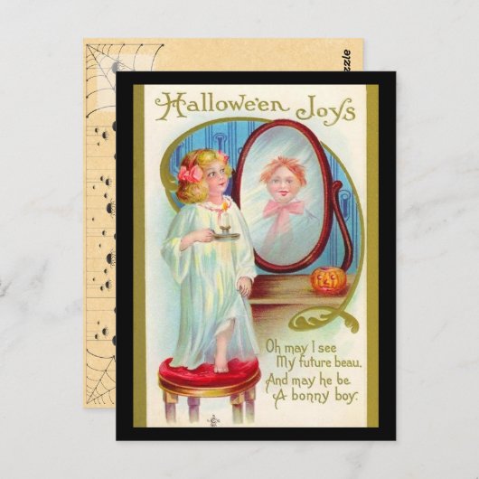 ヴィンテージハロウィーンジョイス ポストカード (正面/裏面)