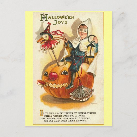 ヴィンテージハロウィーンジョイス ポストカード (正面)