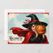 ヴィンテージハロウィーンスイートハート ポストカード (正面/裏面)