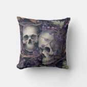 ヴィンテージハロウィーンスカル クッション (正面)